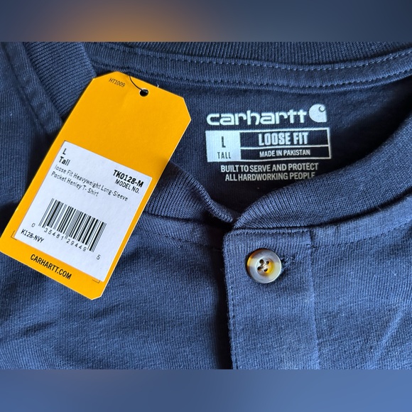 Carhartt Loose Fit Heavyweight Henley Long Sleeve - Picture 6 of 6